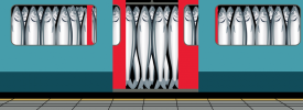 Sardines représentant les voyageurs d'un train bondé